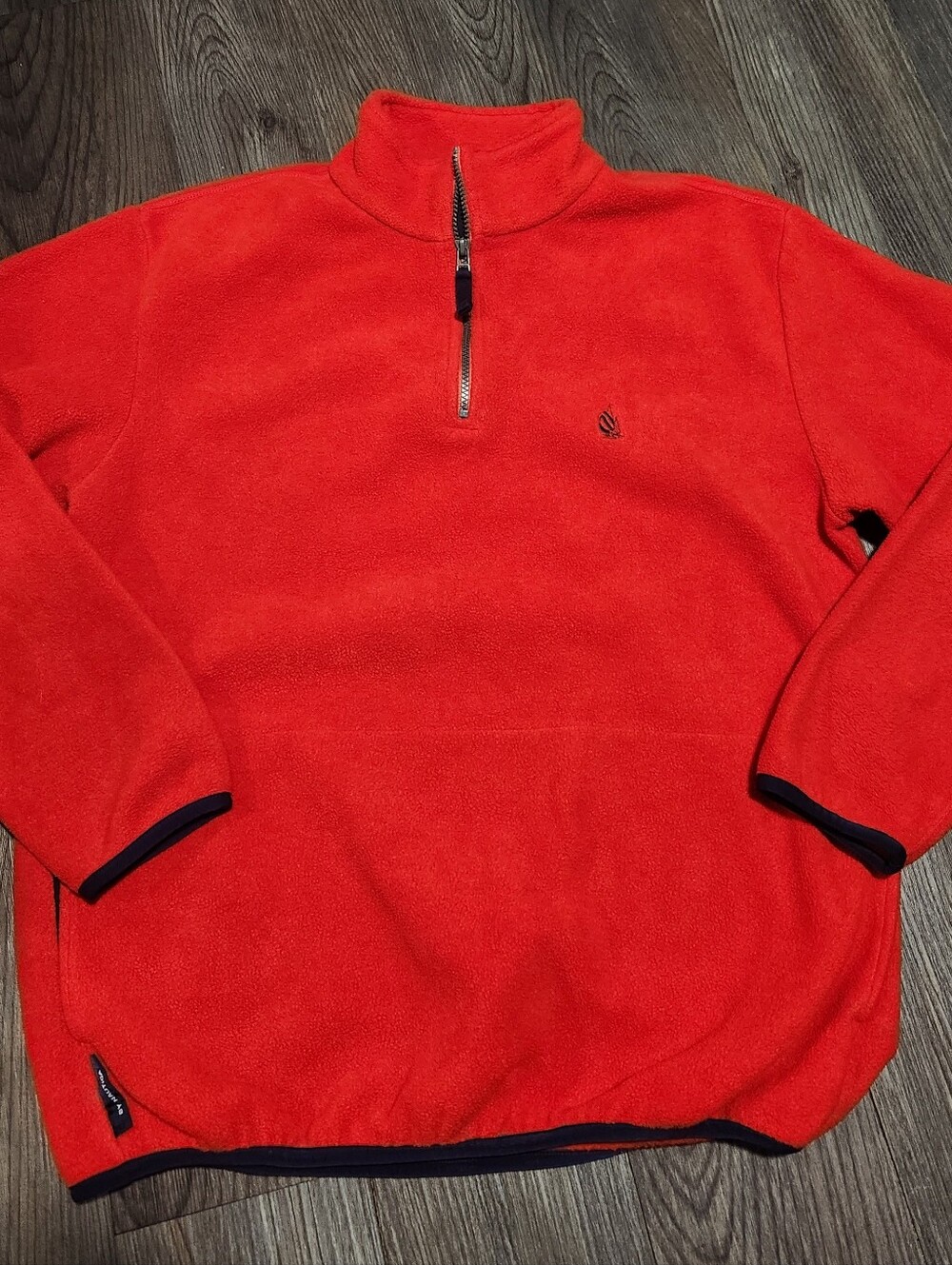 Nautica Red Half-Zip Fleece Pullover